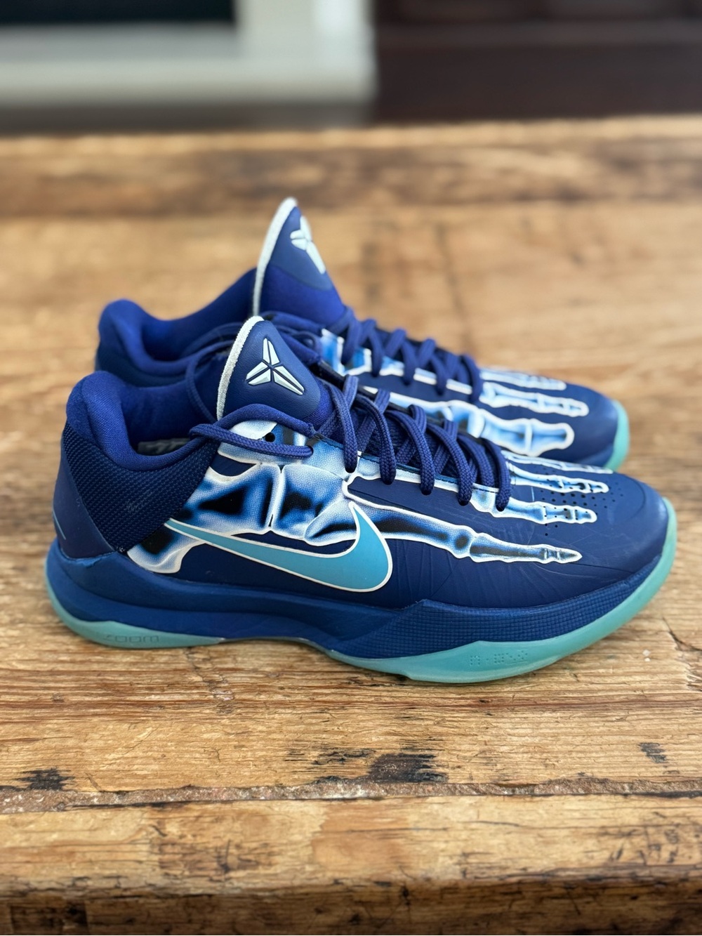Nike Kobe 5 Protro X-Ray Basketball Shoes – Blue – Size 5